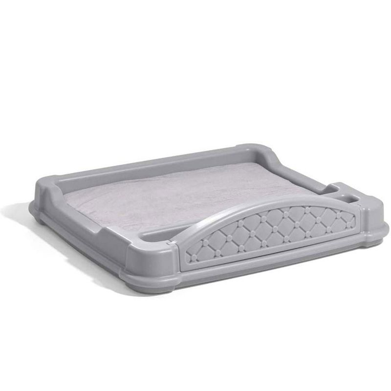 Step2 597899 Close N Cozy Hideaway Comfortable Dog Bed for Small to Medium Dogs with Easy to Clean Cushion and Storage Space, Gray