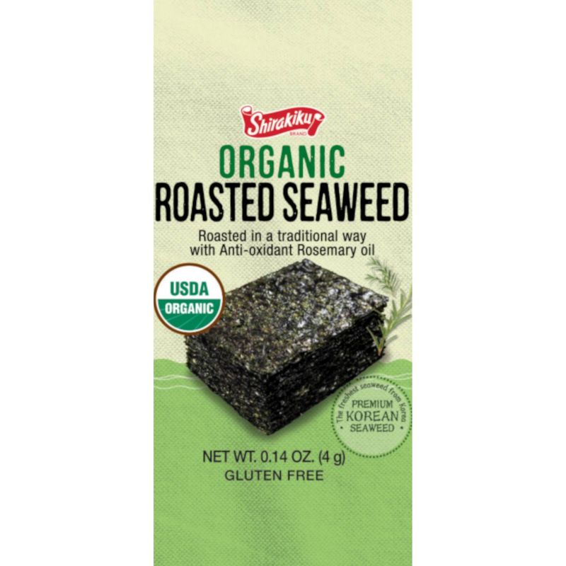 Shirakiku Organic Korean Seaweed - 0.42oz/3pk