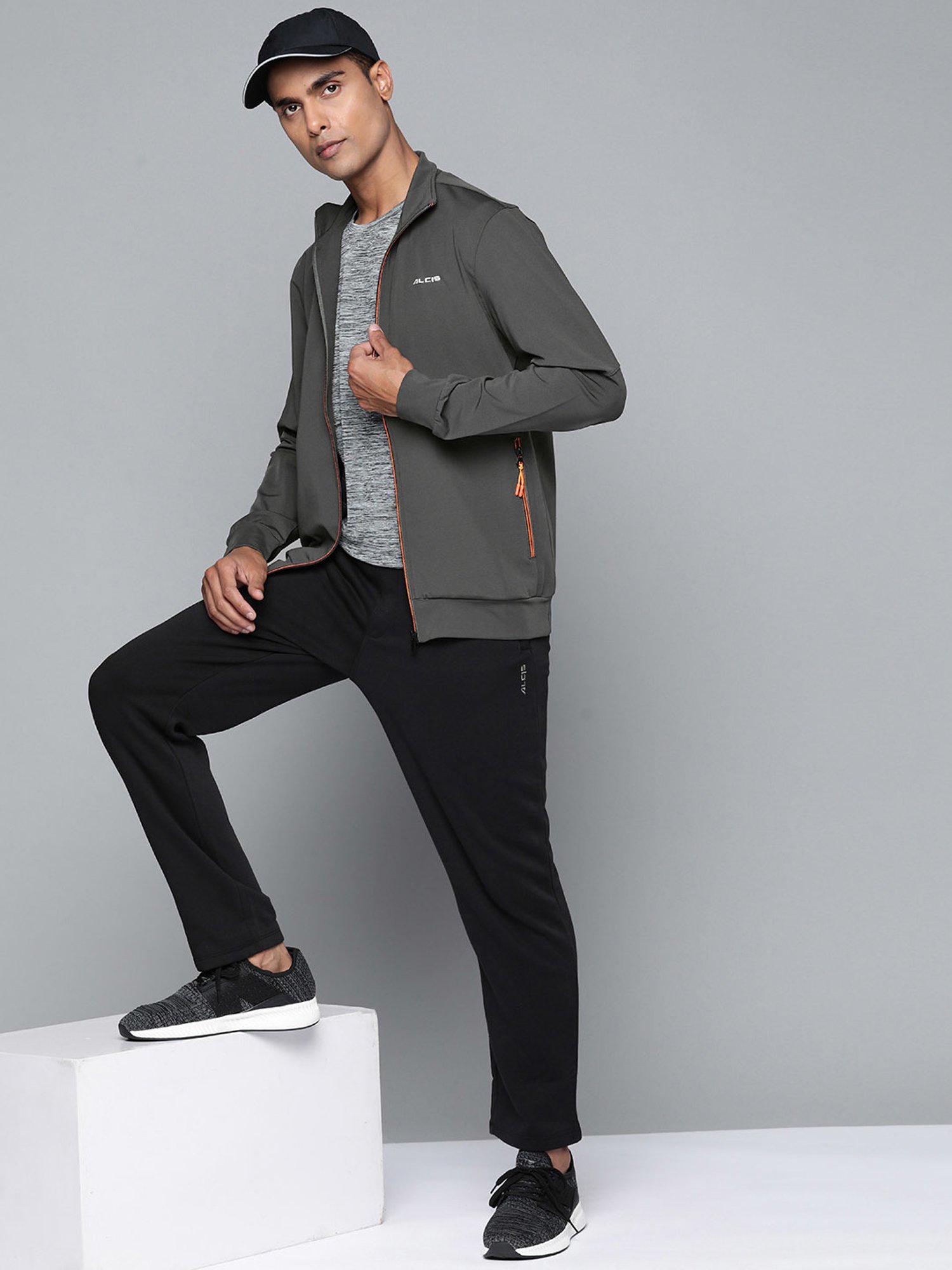 ALCIS Grey Slim Fit Sports Jacket