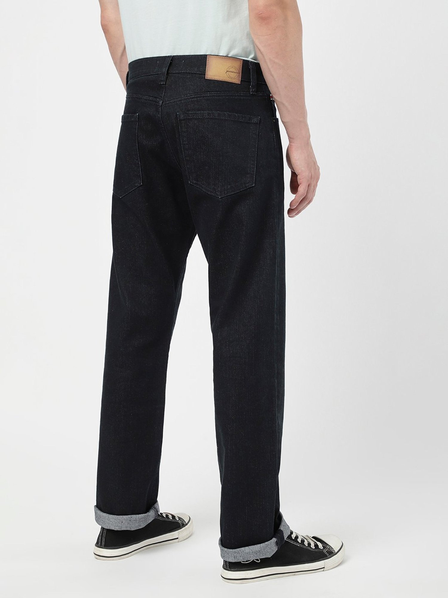 Passion Navy Regular Fit Lightly Washed Jeans