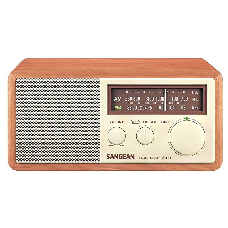 WR11 Wood Cabinet AMFM Table Top Analog Radio Renewed