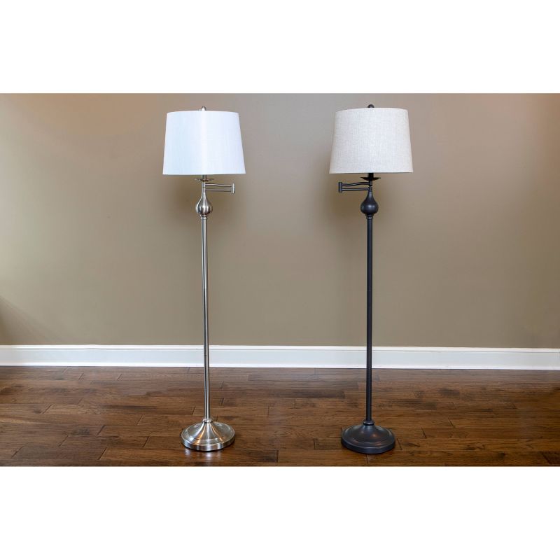 Franklin Iron Works Gentry Oil-Rubbed Bronze Downbridge Arc Floor Lamp
