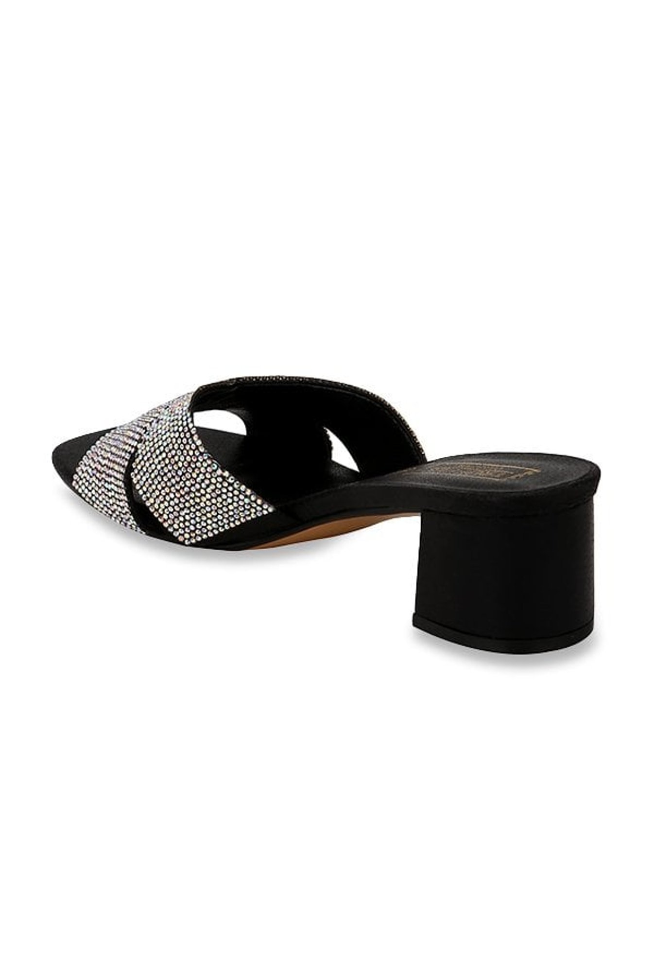 Truffle Collection Black Cross Strap Sandals