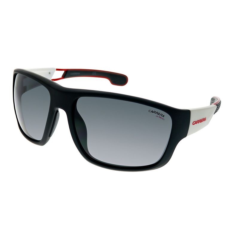 Carrera 4006/S 4NL IR Unisex Rectangle Sunglasses Matte Black White 63mm