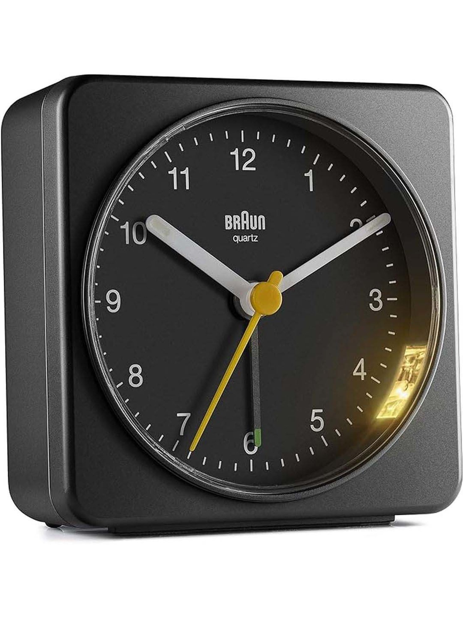 Braun Black Classic Travel Analog Alarm Clock