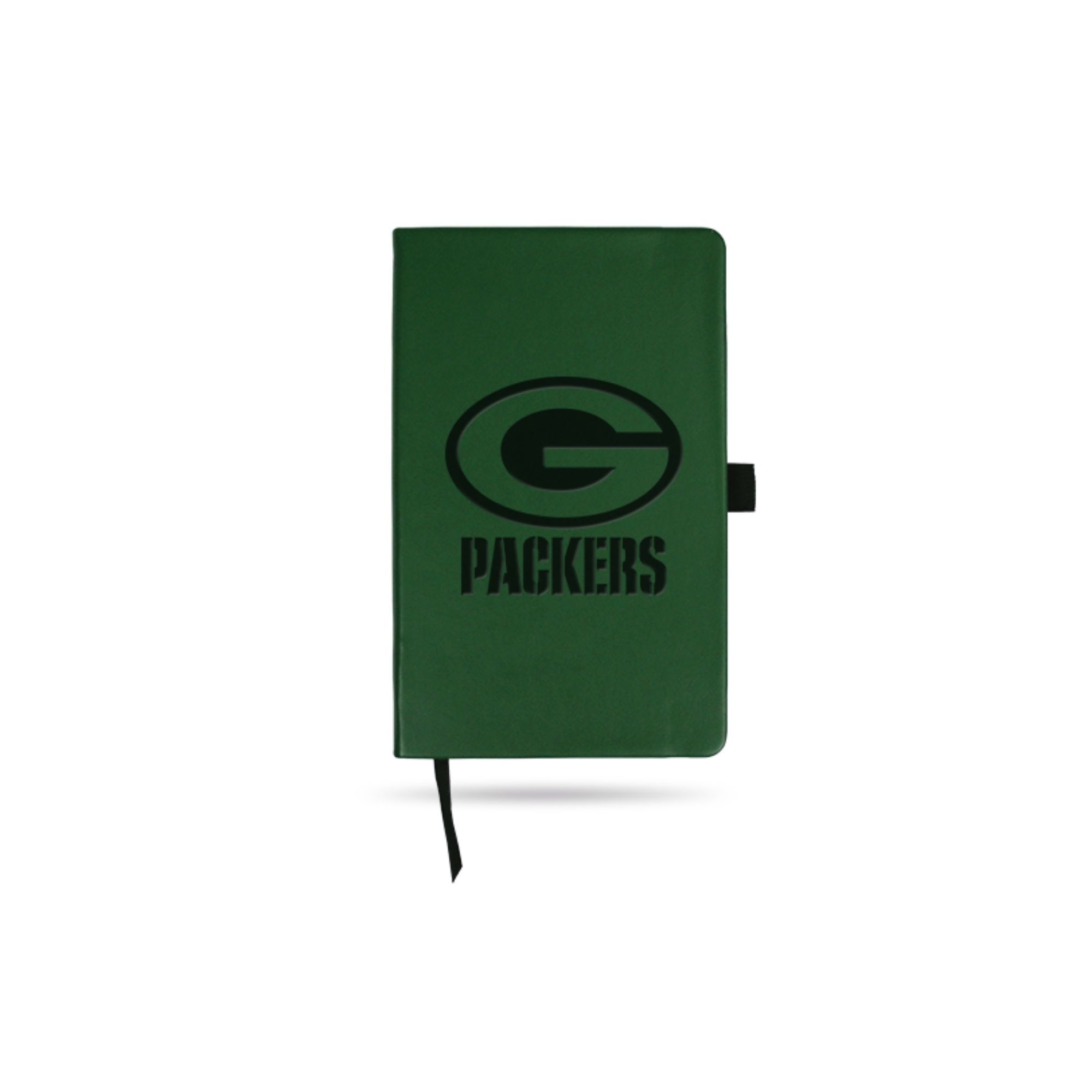 8.25" Green and Black Green Bay Packers Leather Notebook