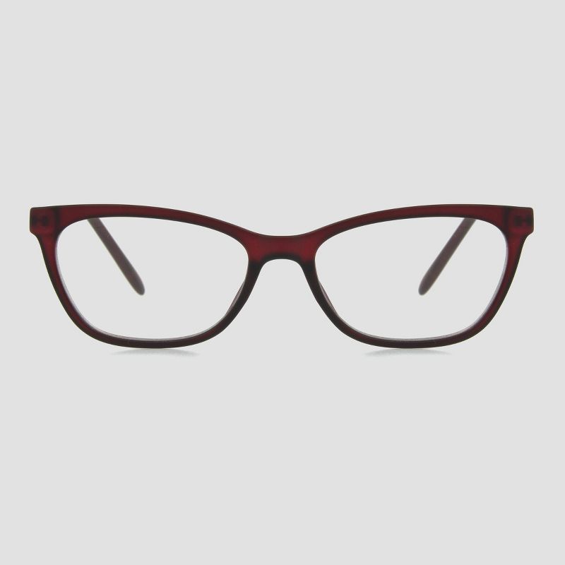 Women's Cateye Blue Light Filtering Glasses - A New Day™ Red/Wine