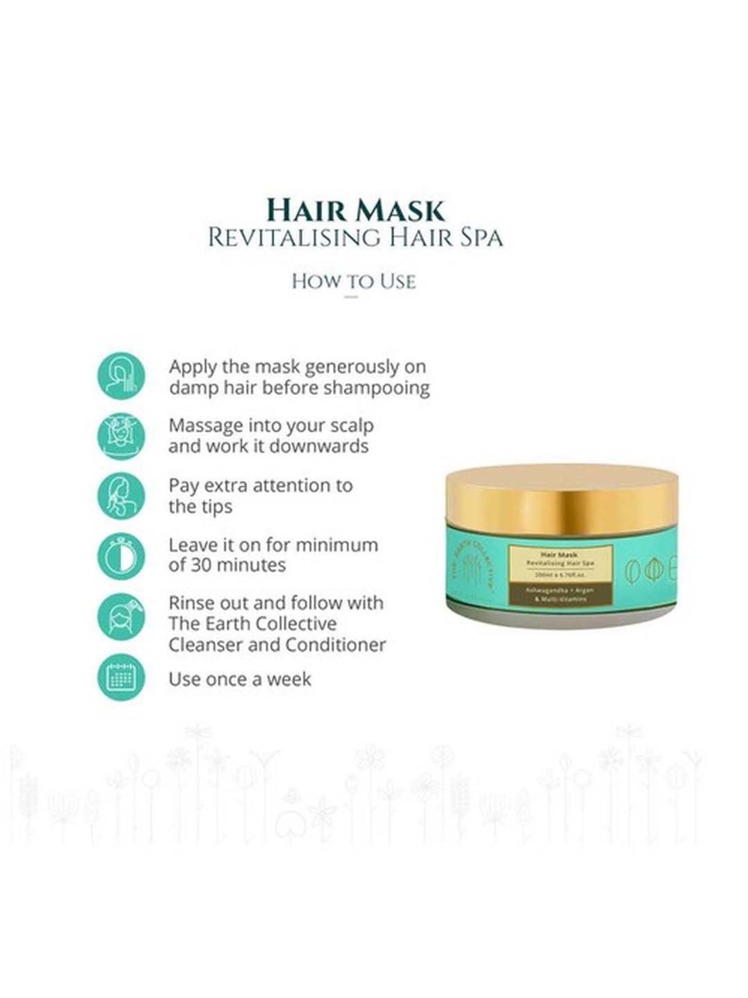 The Earth Collective Revitalising Hair Spa Hair Mask - 200 ml