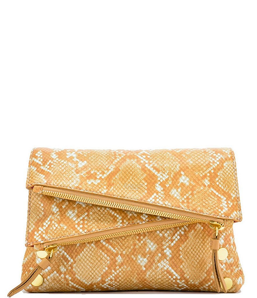Hammitt Dillon Snake Print Leather 6-Way Flap Small Crossbody Bag