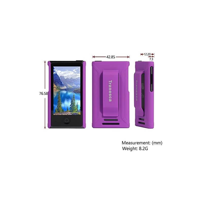 iPod Nano 7 case  Ultra Slim Protective Case for iPod Nano 7amp8th Generation with Premium Tempered Glass Screen Protector Mystic Purple