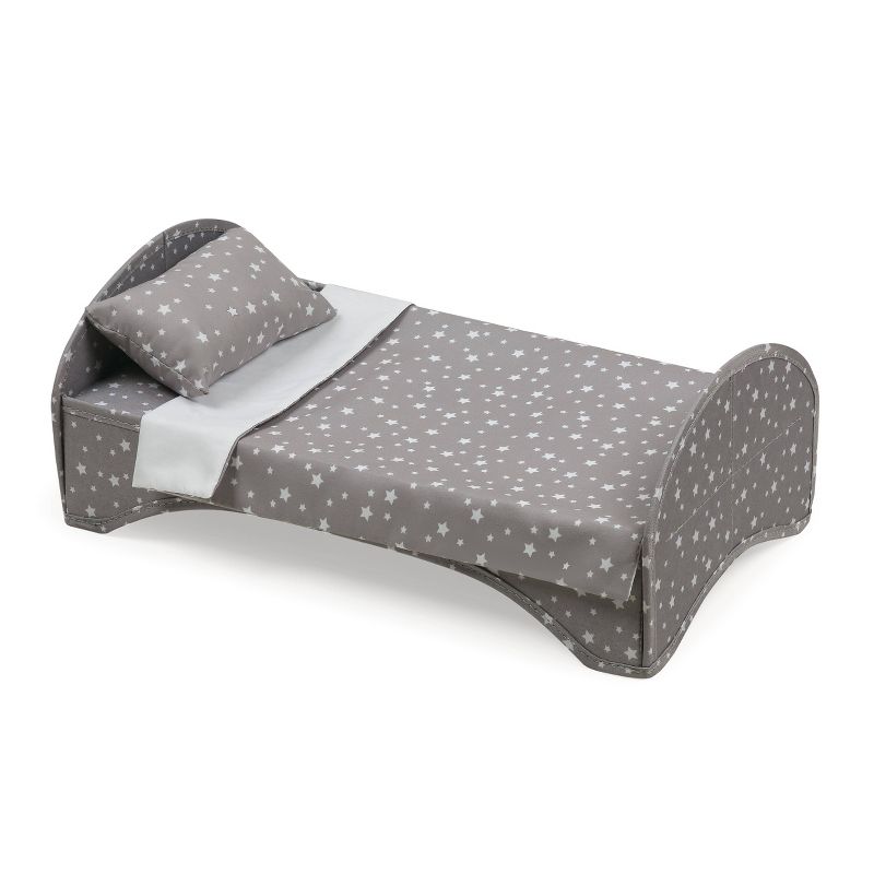 Travel and Tour Trolley Carrier with Bed for 18-in" Dolls - Gray/Stars