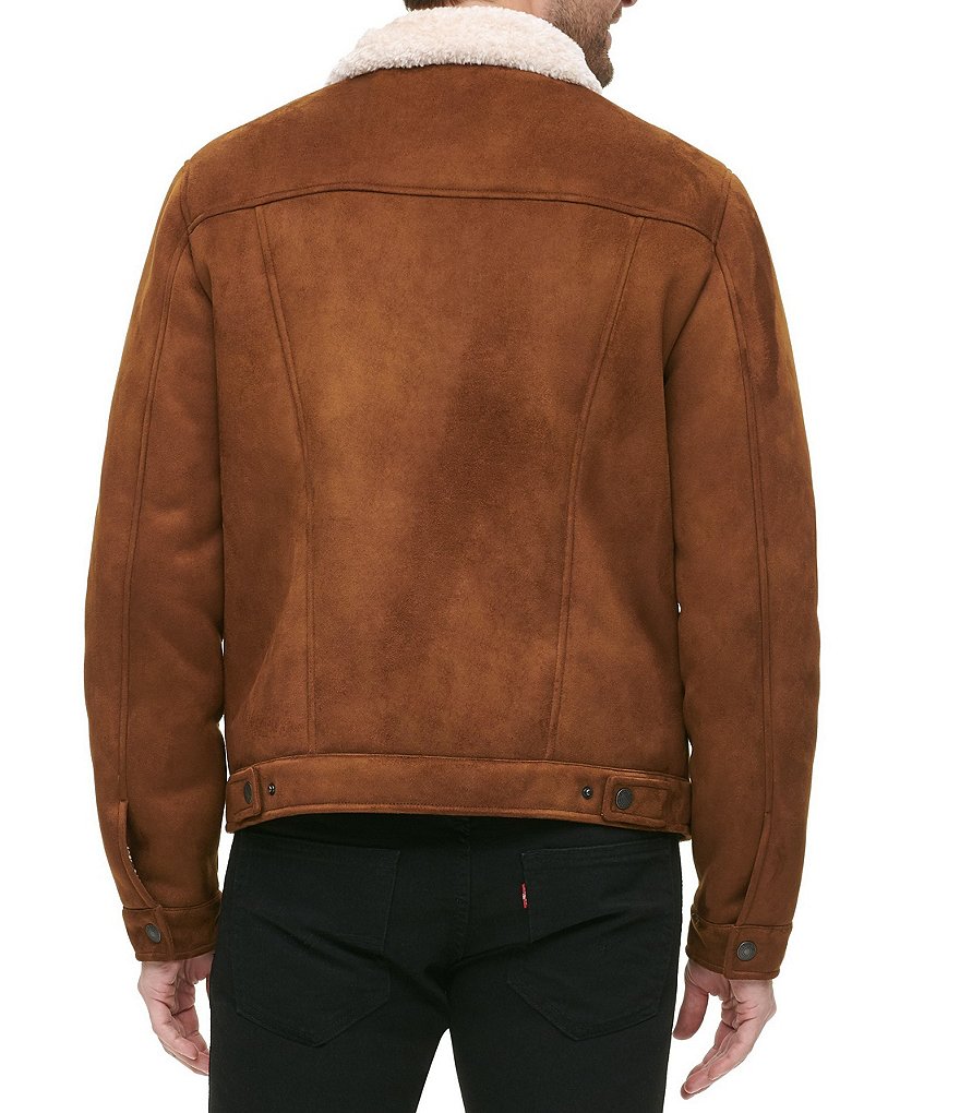 Levi's&reg; Sherpa Faux Shearling Zip Front Trucker Jacket