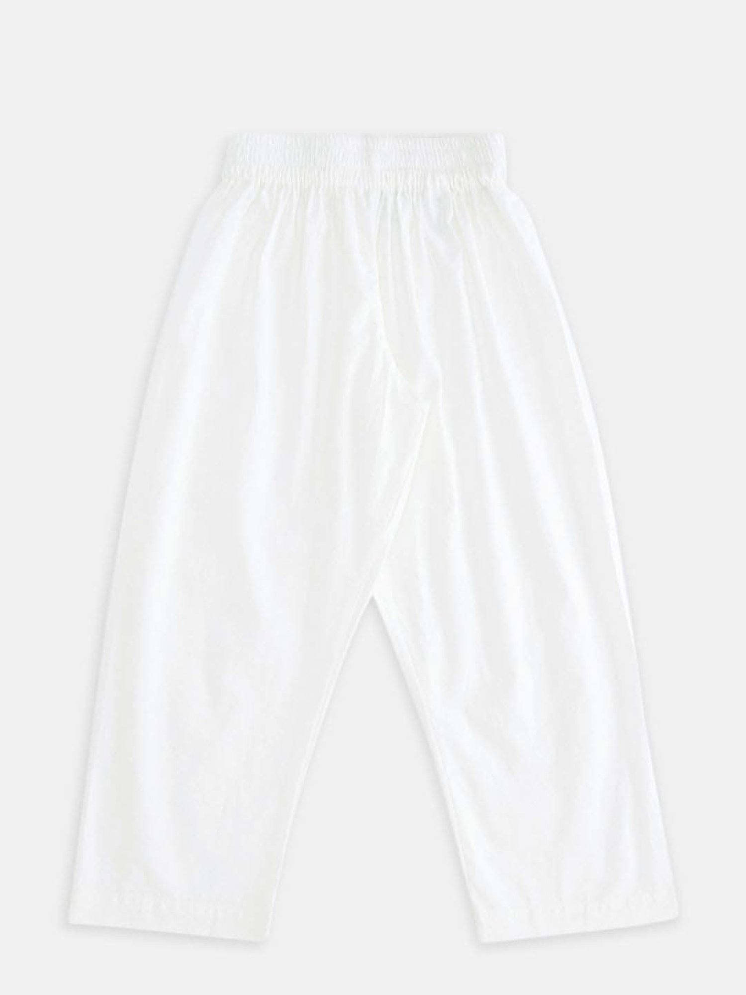 Indus Route by Pantaloons Kids Mint Green & White Cotton Regular Fit Full Sleeves Kurta Set