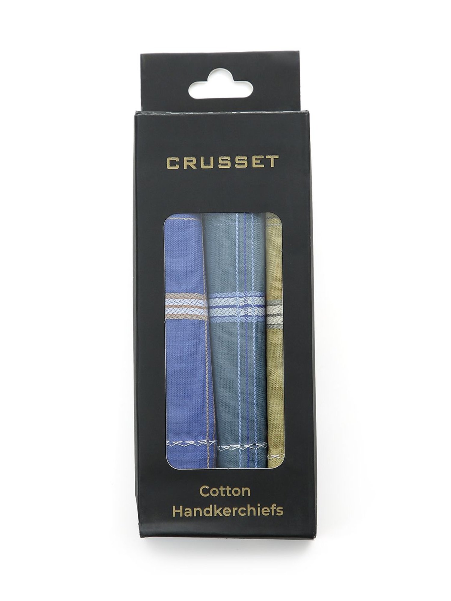 Crusset Multicolor Cotton Handkerchiefs - Pack of 5