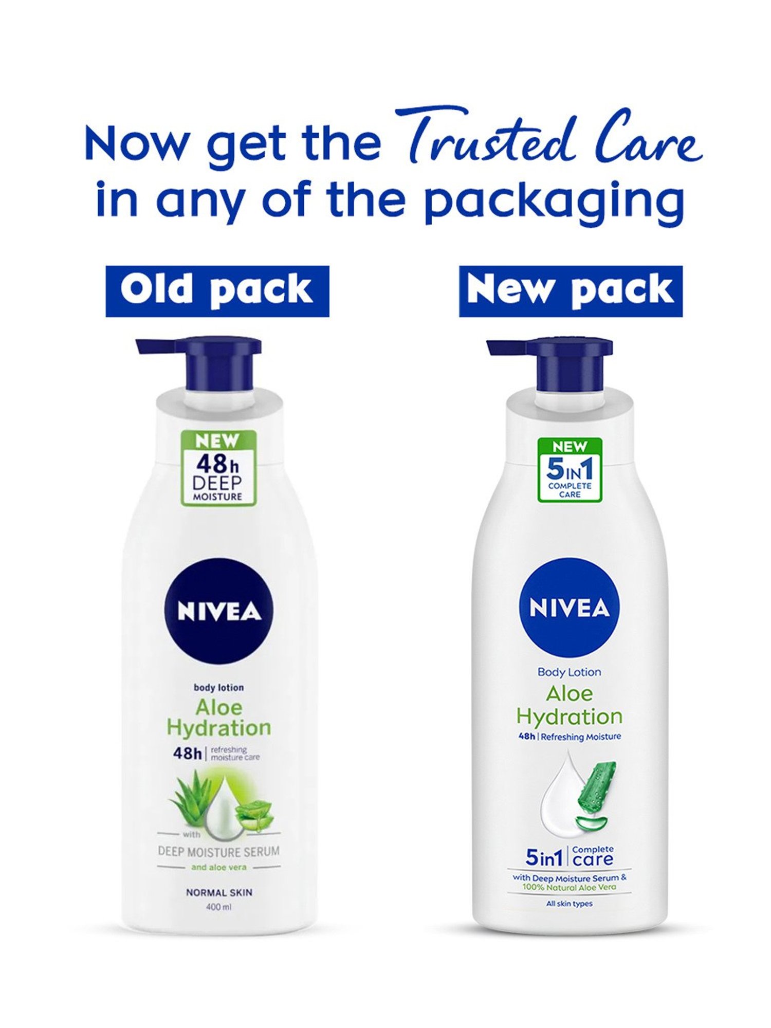 Nivea Body Lotion Aloe Hydration 5 in 1 Complete Care - 400 ml