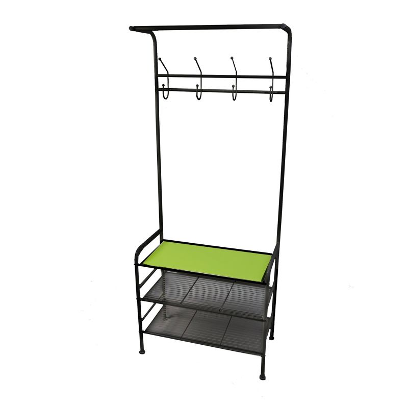 Quatro Umbrella Stand & Coat Rack Steel - Adesso