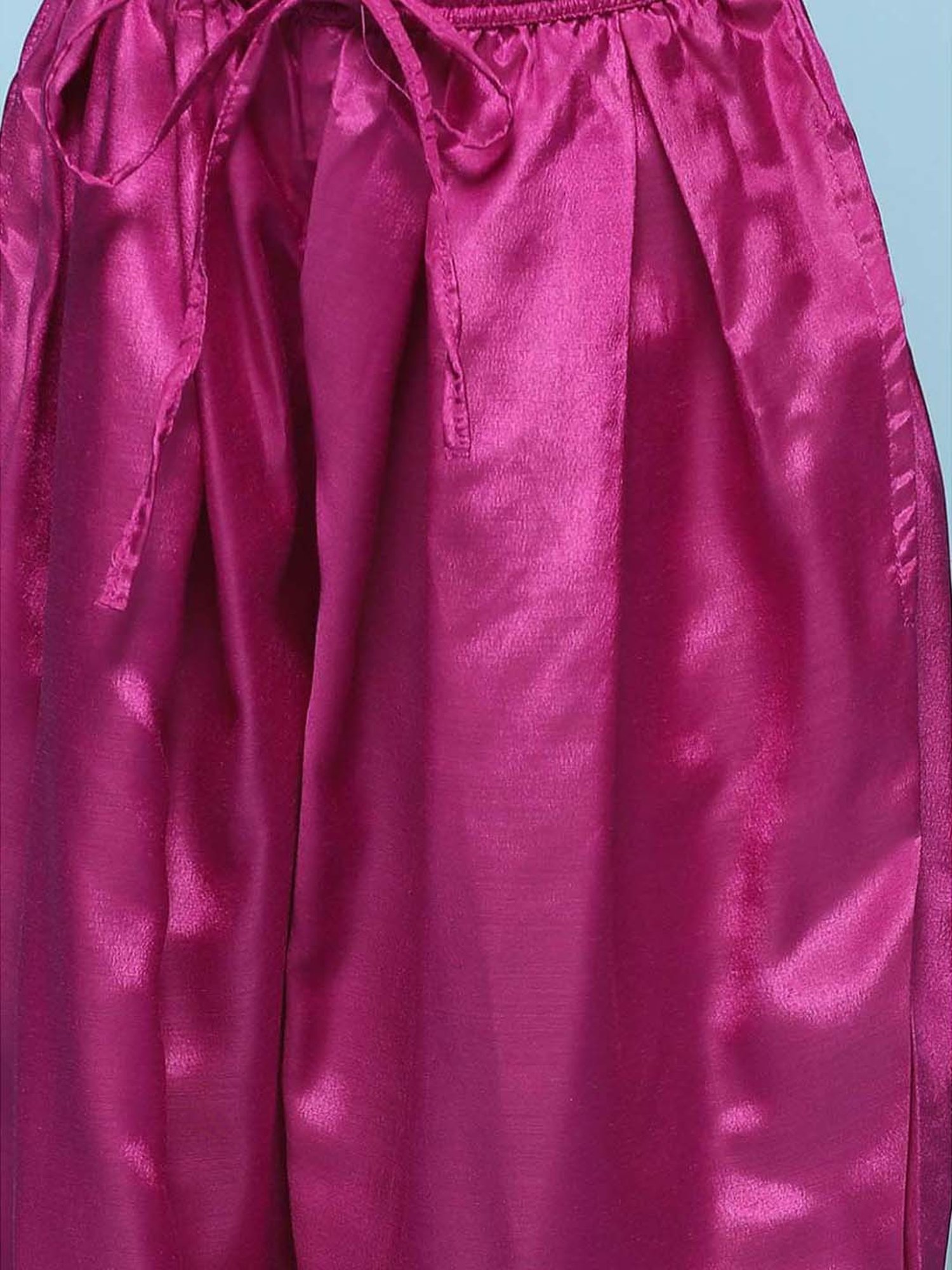 BIBA Girls Kids Purple Cotton Printed Kurta Set