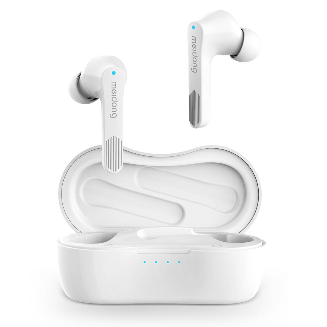 True Wireless Earbuds, Meidong Bluetooth Earbuds Headphones V5.0 KY06 in-Ear Earphones with Premium Sound and Deep Bass Smart Touch Control Built-in Mic Waterproof IPX6 Rchargable Charging Case Single