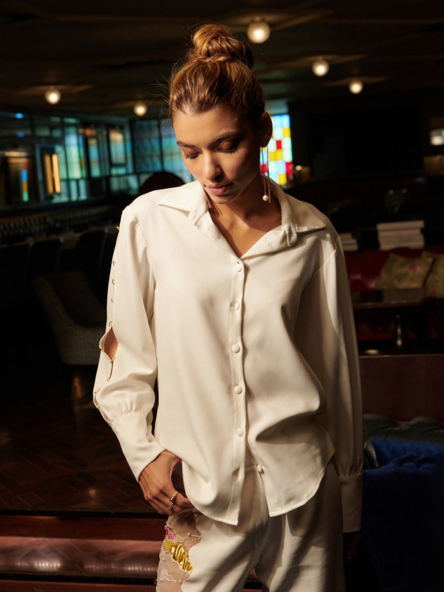 Cin Cin White Audace Party Edit Ibiza Shirt