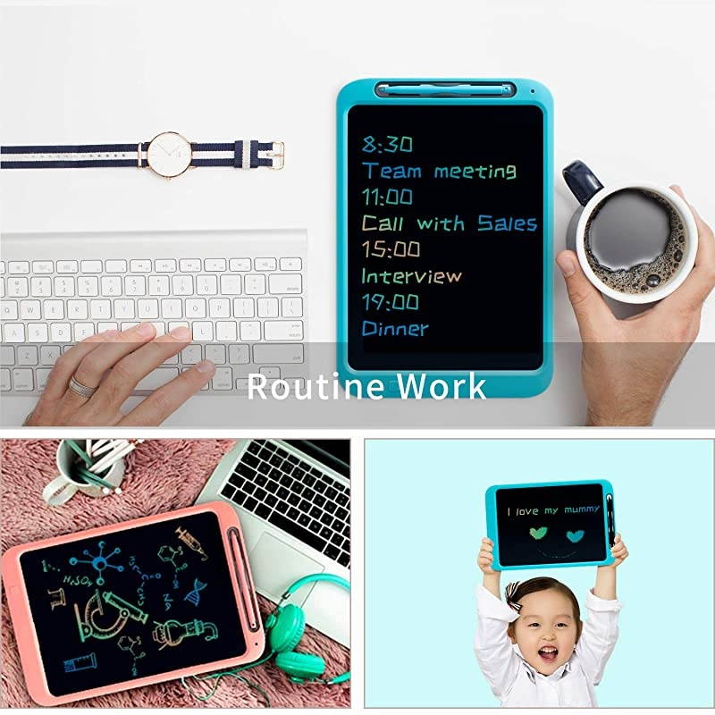 LCD Writing Tablet 12 inch Colorful Screen Electronic Writing amp Drawing Doodle Board Kids Drawing Tablet Writing Pad amp Memo Board for Kids and Adults