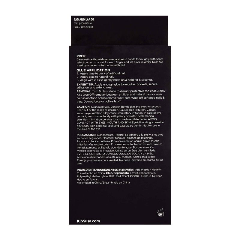 Ardell Nail Addict Blush False Nails Geometric Crystals - 24ct