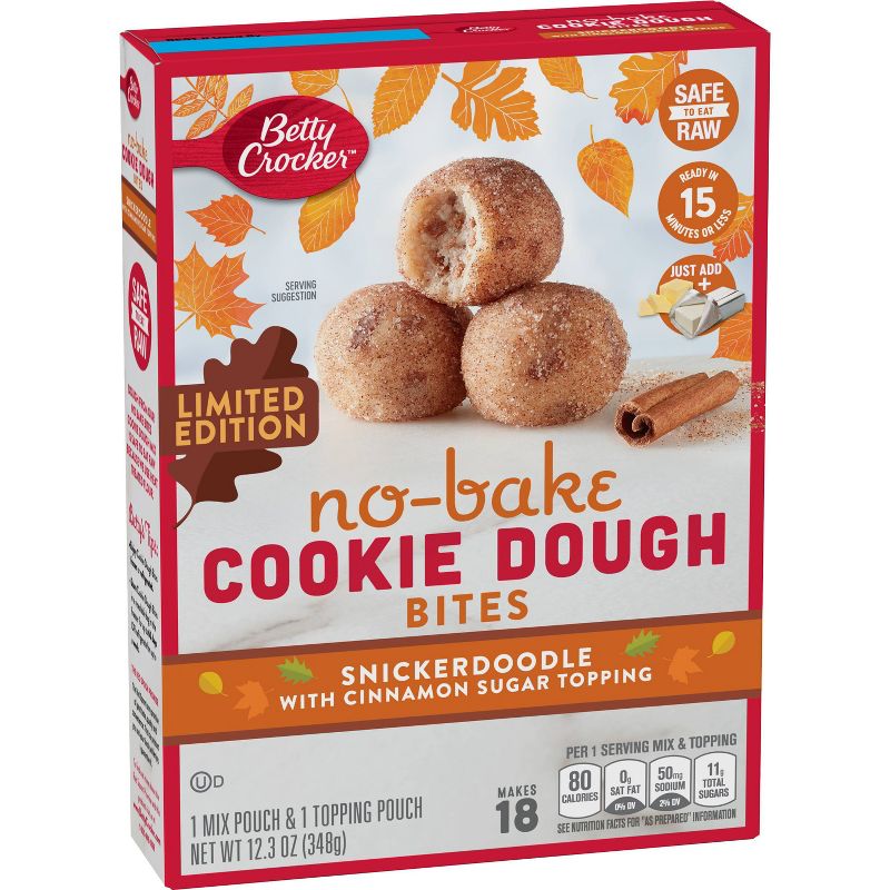 Betty Crocker No Bake Cookie Dough Bites Snickerdoodle - 12.3oz