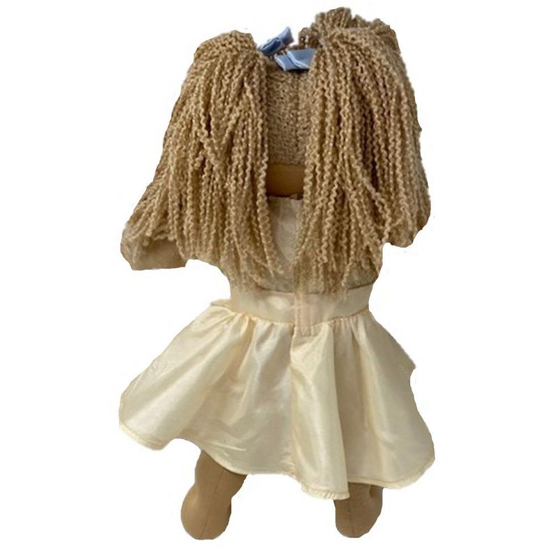 The Queen's Treasures Little House on the Prairie Green Calico Dress, Bonnet & Apron for 18" American Girl Dolls