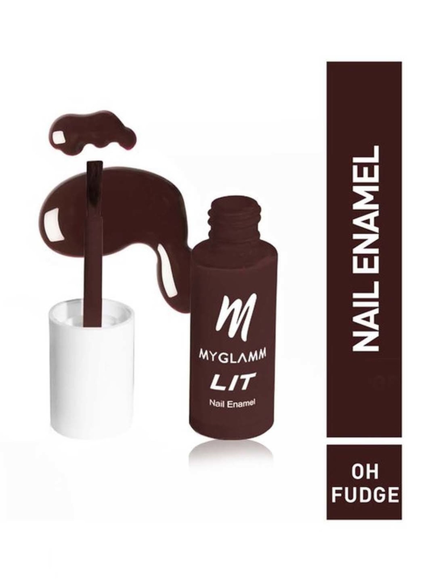 MyGlamm Lit Nail Enamel Oh Fudge - 7 ml