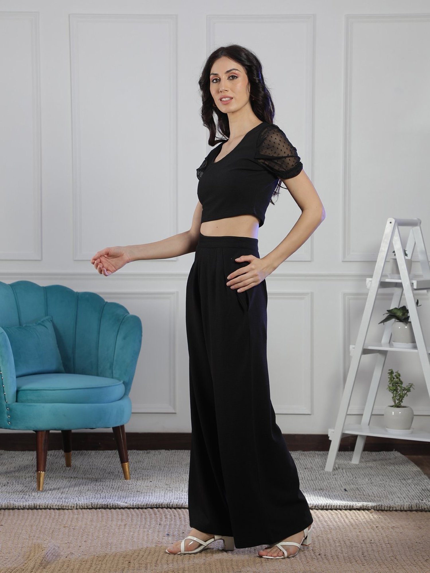 NEUDIS Black Maxi Co-Ord Set