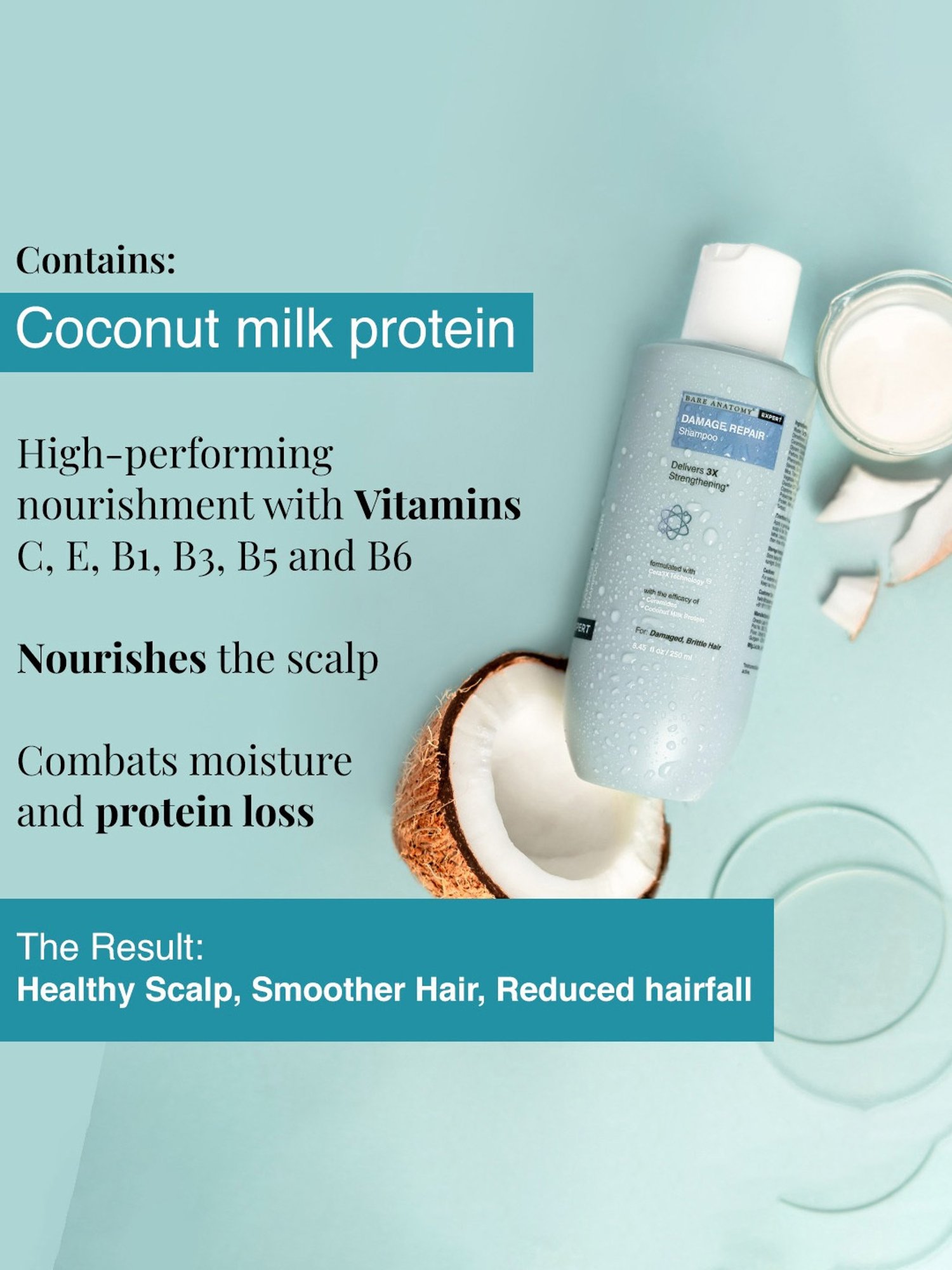 Bare Anatomy Expert Damage Repair Shampoo - 250 ml