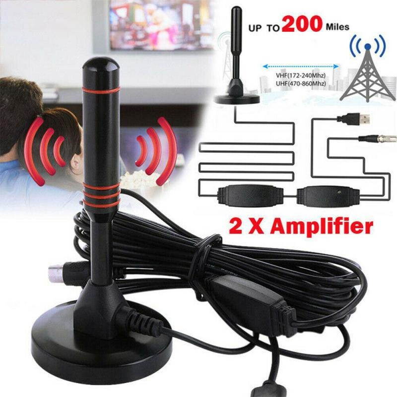 2020 TV Antenna Digital TV Receiver Indoor Outdoor HDTV Antennas With Amplifier 1500 Miles DVB-T2 Isdb-t Satellite Aerial