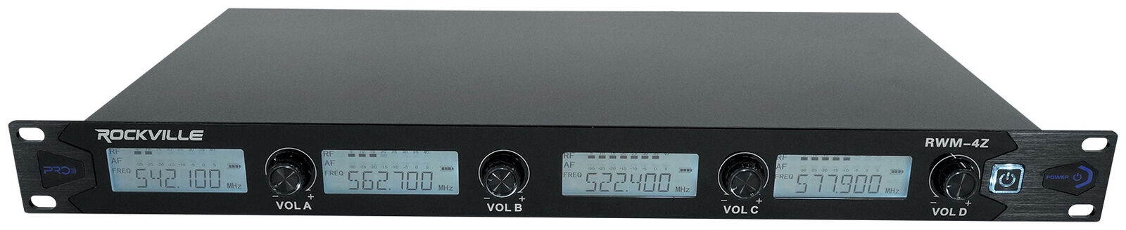 RWM-4Z Quad Wireless UHF Handheld/Headset Microphone System 20 Channel