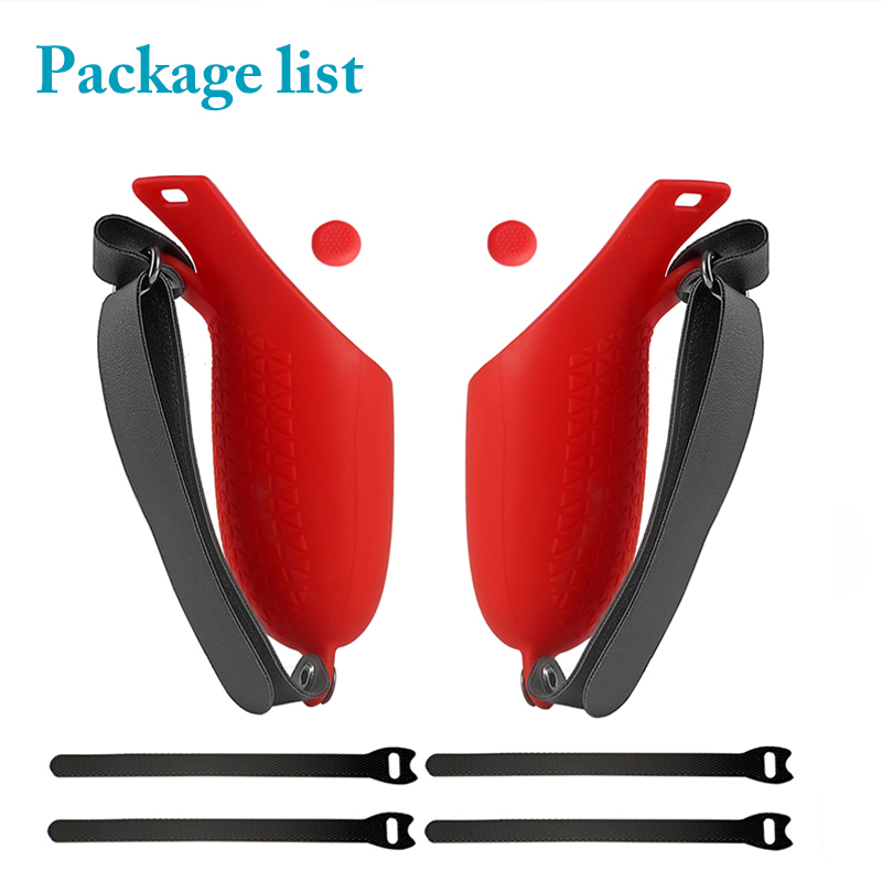 Grip Cover For Oculus Quest 2 Touch Controller Grip Accessories Anti-Throw Handle Sleeve With Adjustable Hand Strap