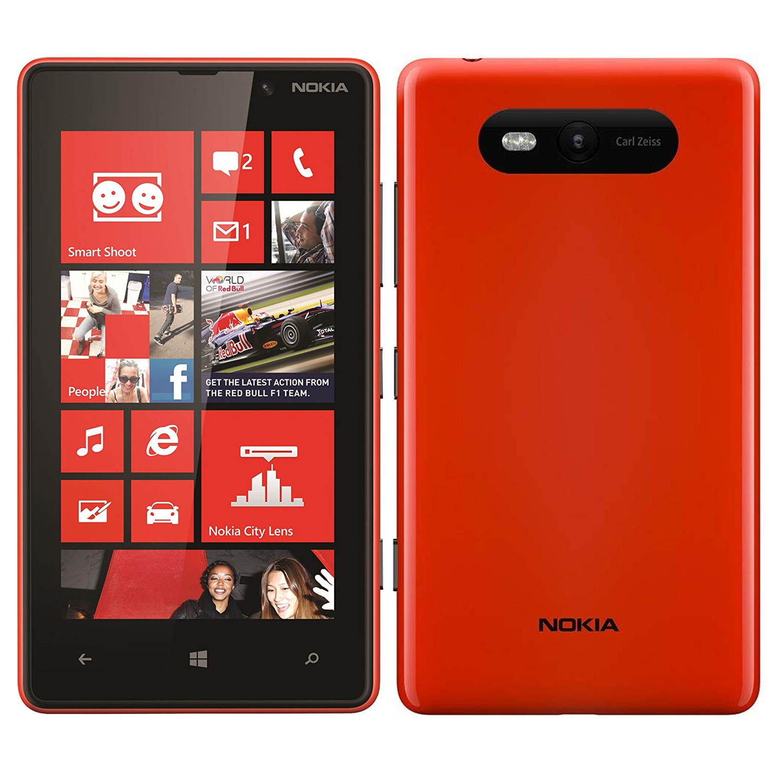 Nokia Lumia 820 8GB (No CDMA, GSM only) Factory Unlocked 4G/LTE Smartphone - Red