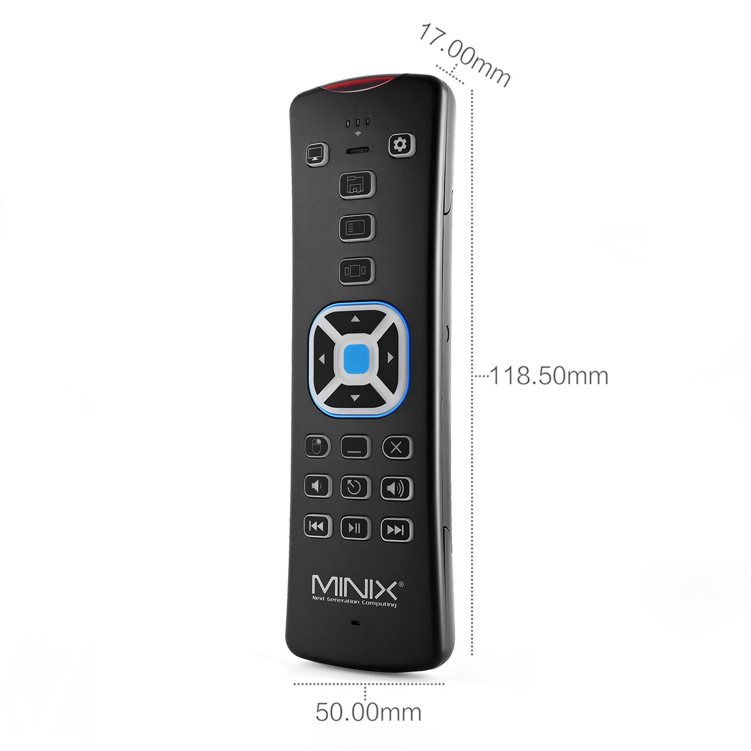 MINIX Neo W2    2.4GHz Wireless Windows Remote, Backlit Air Remote Control, Sold Directly by MINIX Technology Limited.