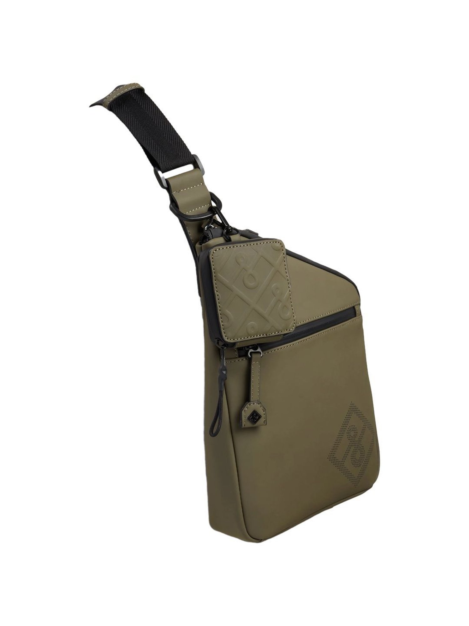 Call It Spring Khaki Solid Small Cross Body Bag With Pouch