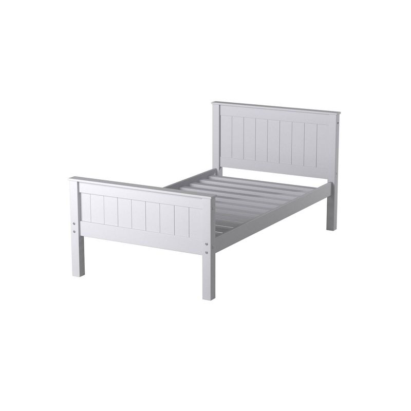 Twin Harmony Wood Platform Bed Dove Gray - Alaterre Furniture