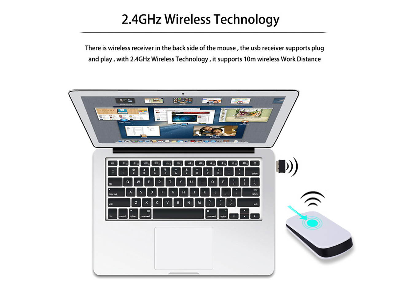 Sovawin Touch Arc Wireless Mouse Ultra Thin USB Optical Mini Slim Mouse 1200 DPI Mice For desktop Computer Mause Laptop Notebook