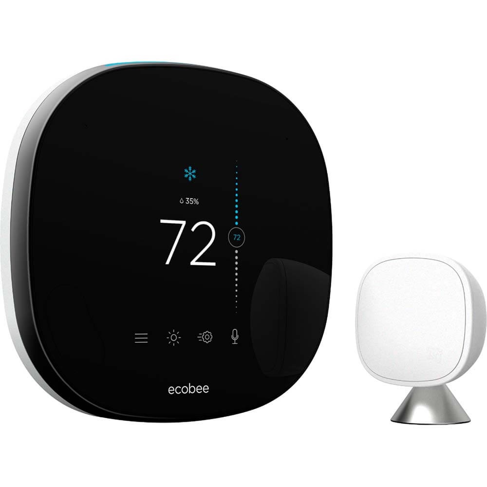 Ecobee Smart Thermostat with Voice Control Compatible with Google Assist, Alexa, and Homekit (EB-STATE5- 01)