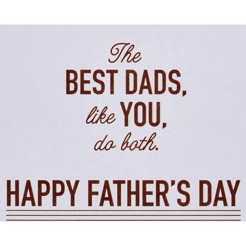 Father's Day Greeting Card Lettering 'Some Dads Teach'