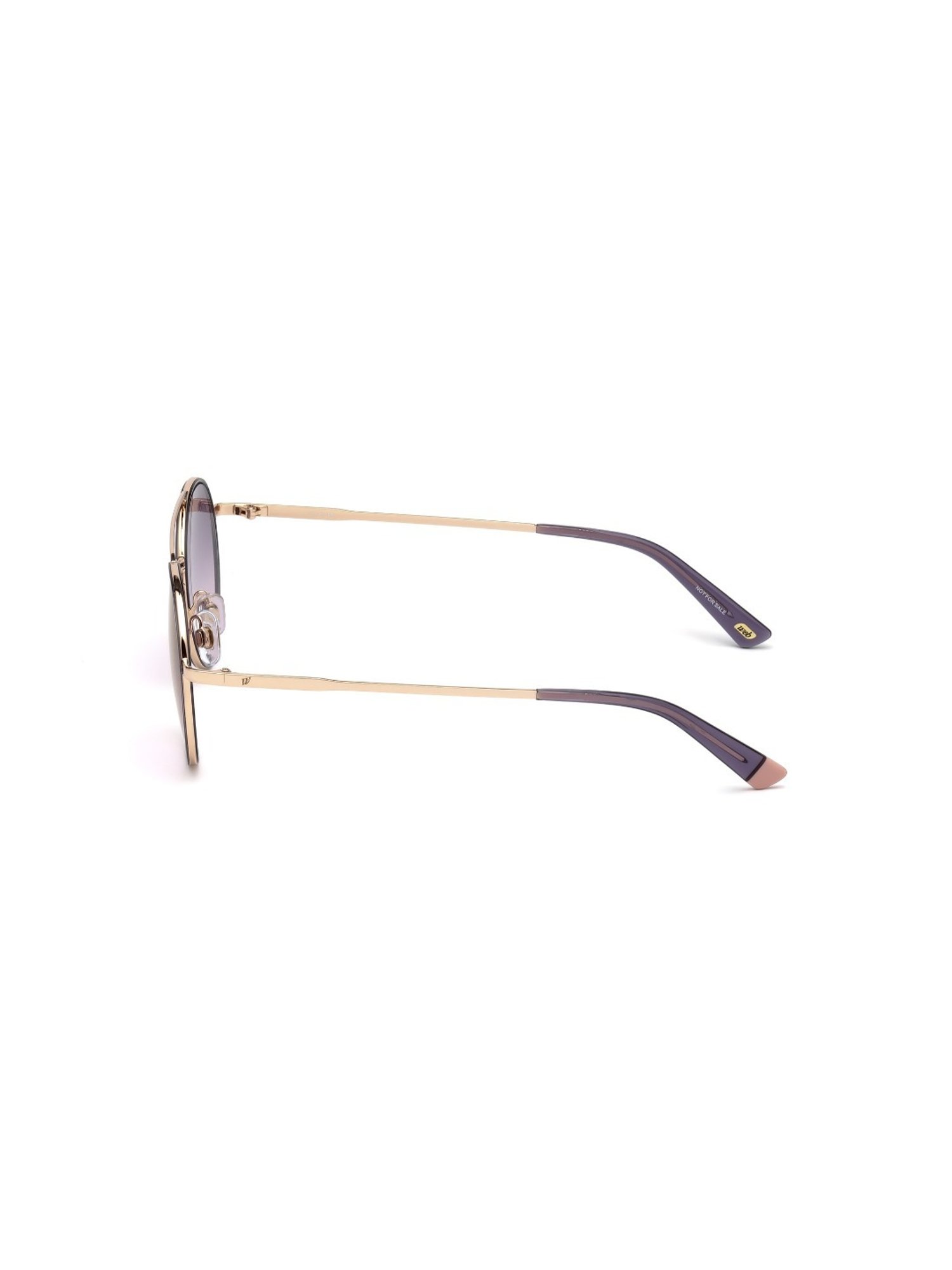 Web Eyewear Purple Round Sunglasses for Women Designed in Italy