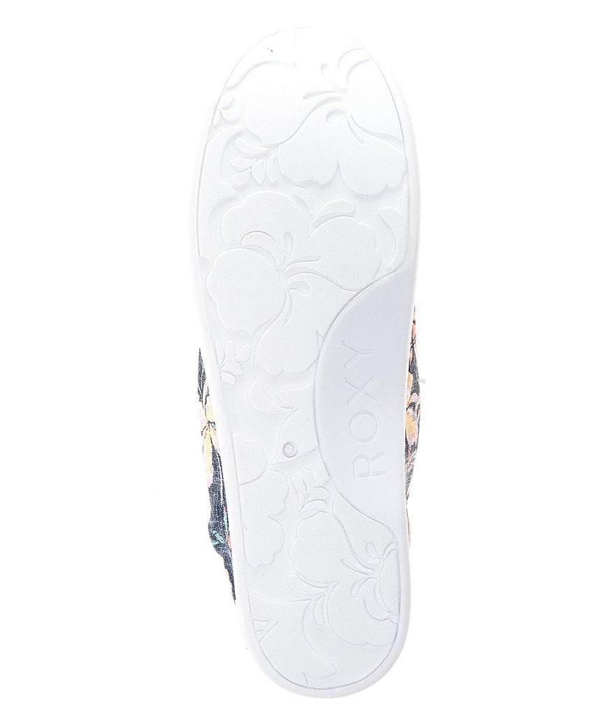 Roxy Bayshore III Floral Print Canvas Slip-On Sneakers