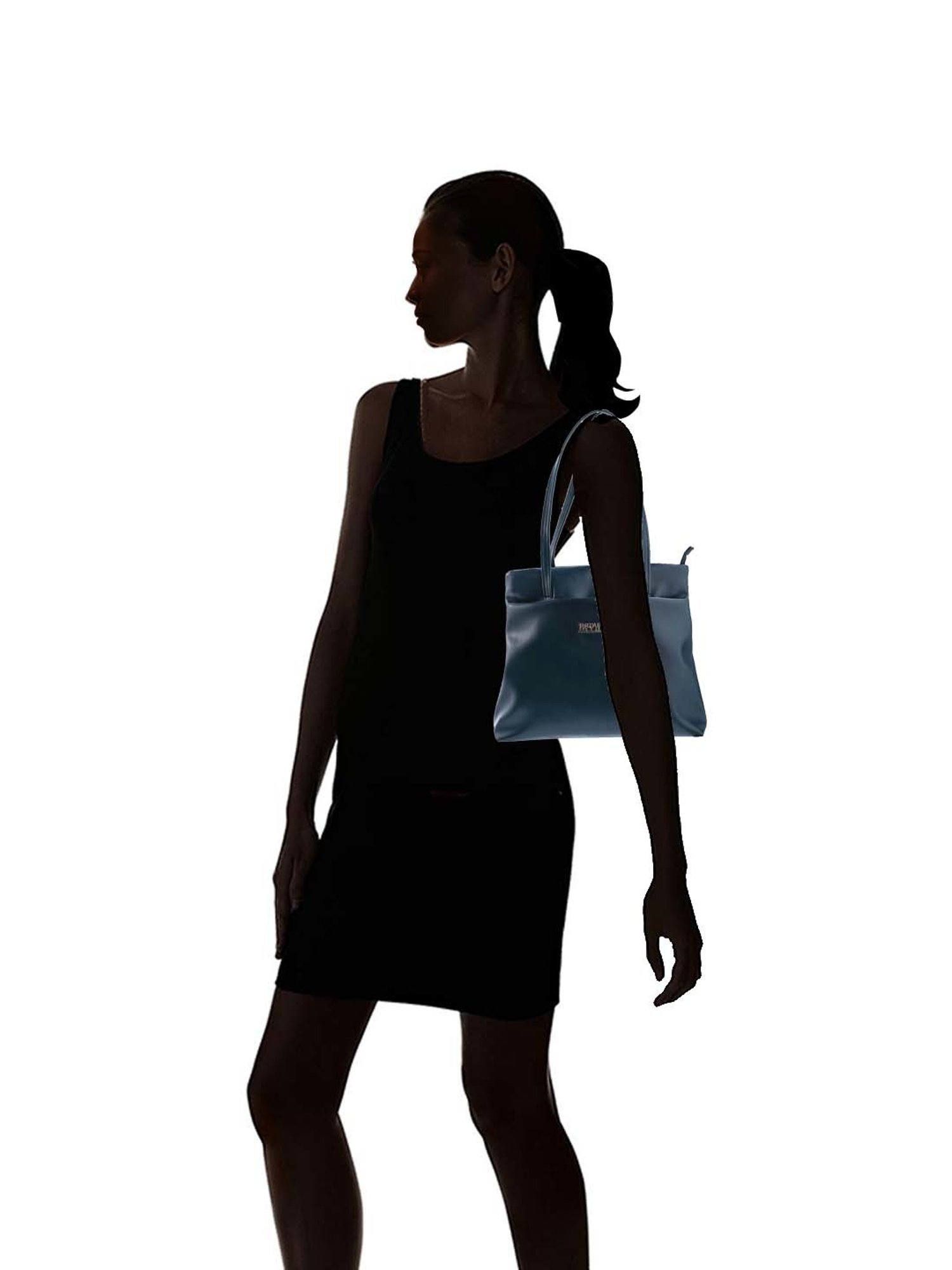 REDVALE Blue Solid Large Shoulder Bag