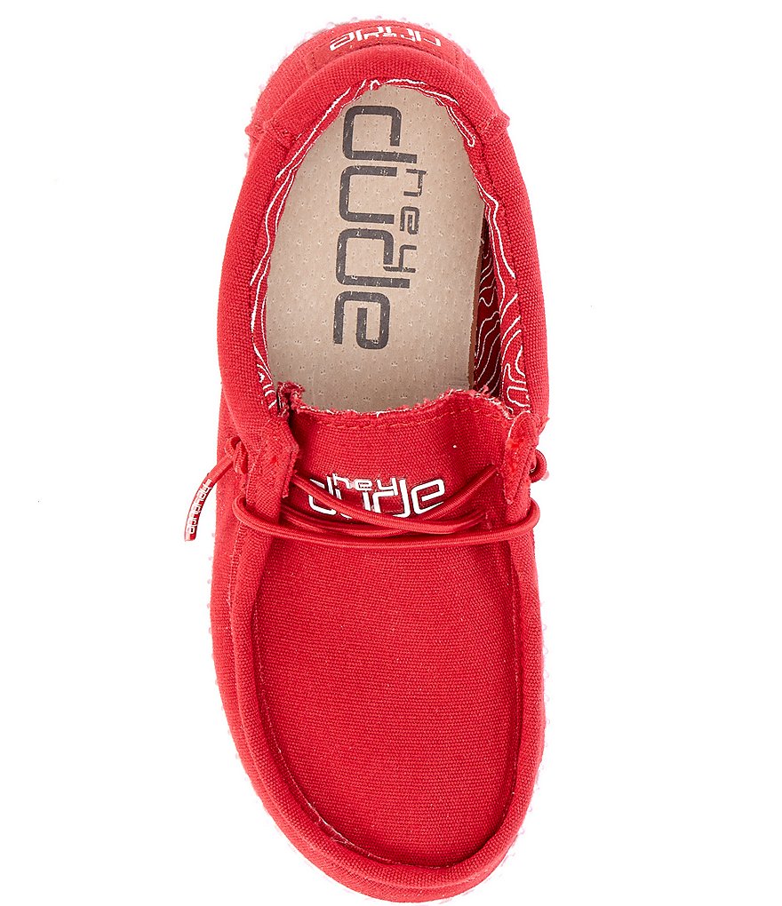 Hey Dude Boys' Wally Canvas Washable Slip-On Sneaker (Youth)