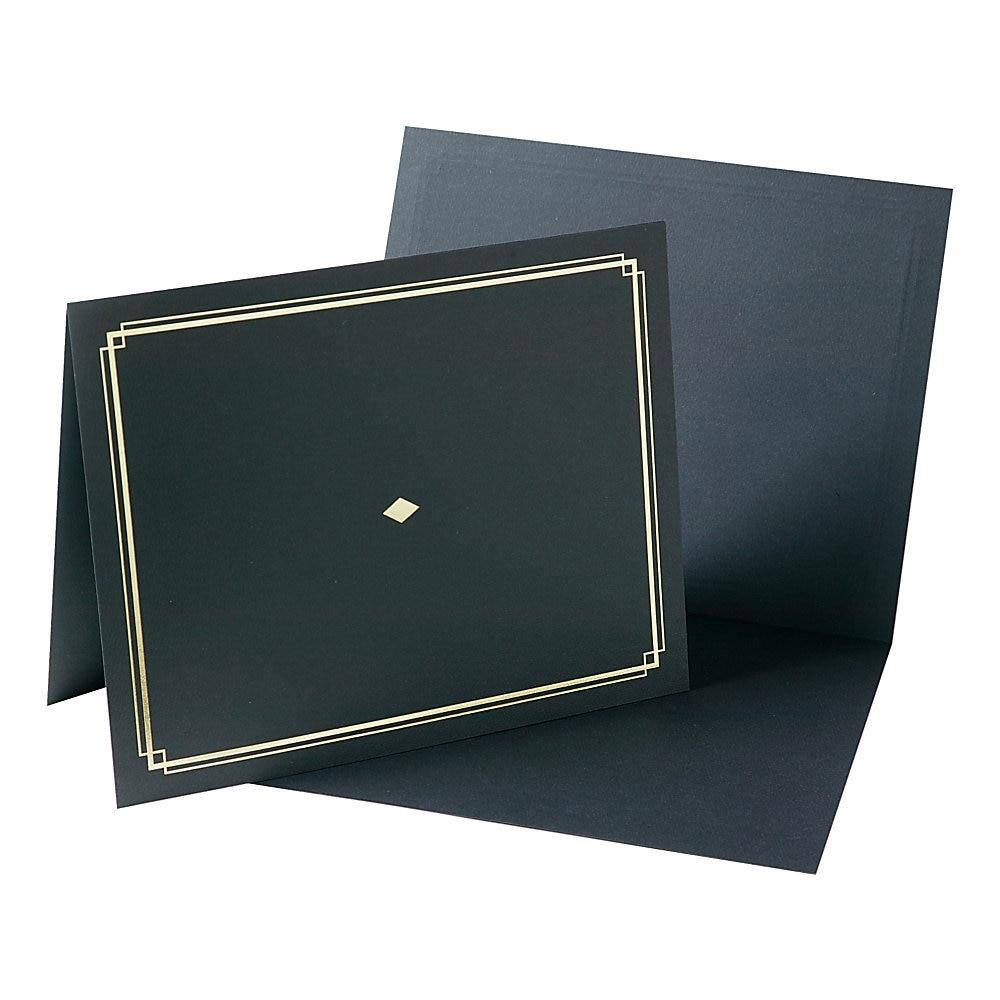 Gartner Studios 8.5 x 11 Certificate Holders Black/Gold 484783