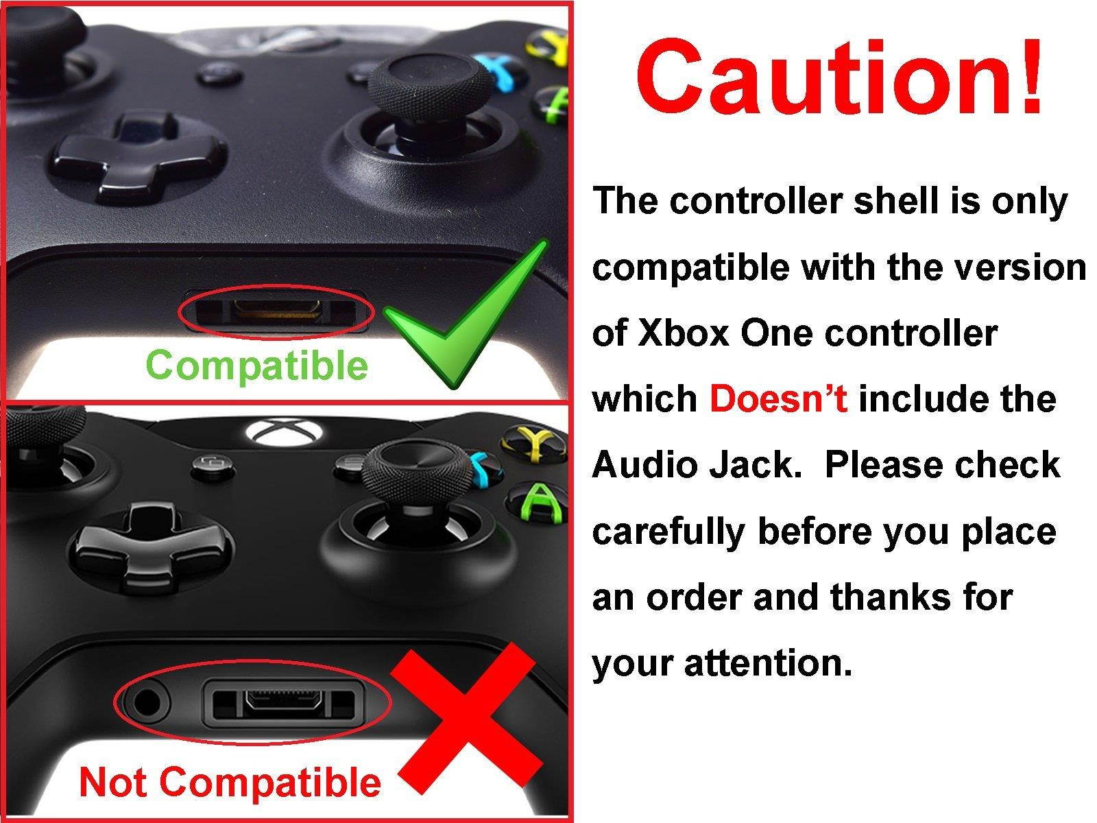 Wireless Controller Full Shell Case Housing for Xbox One Glossy Green