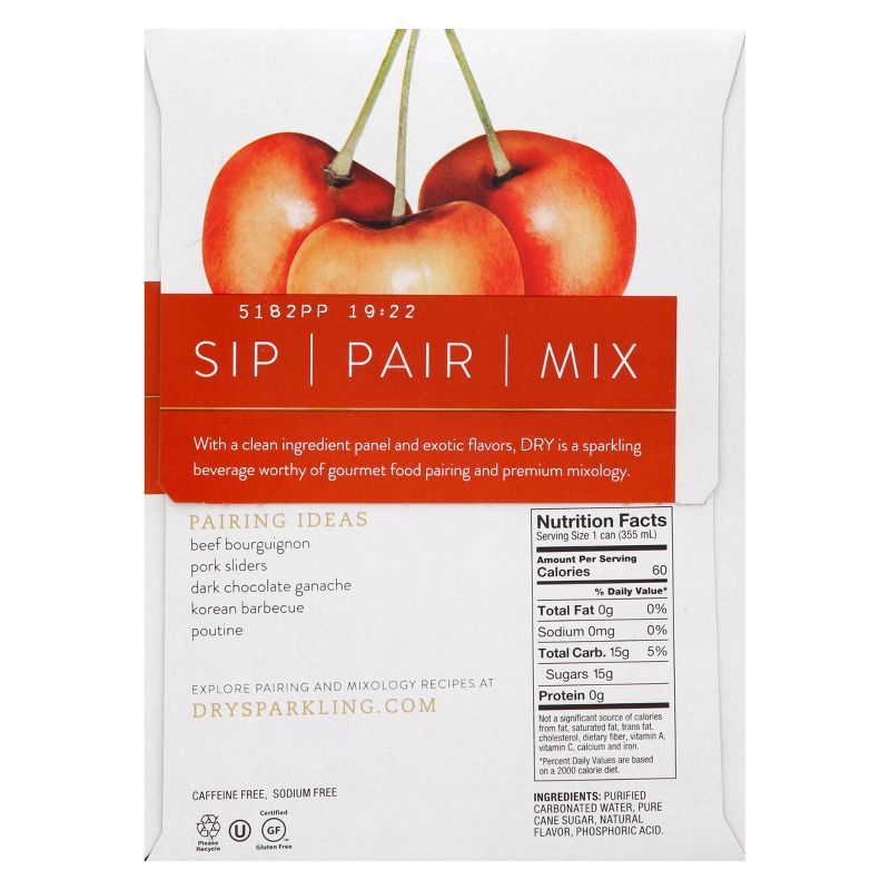 DRY Rainier Cherry Sparkling Soda - 4pk/12 fl oz Cans