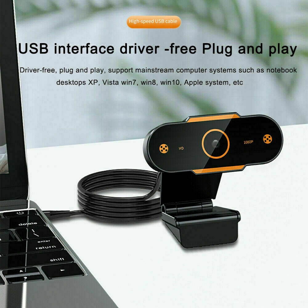 1080P Full HD USB Webcam For PC Desktop Laptop Web Camera With Microphone / FHD