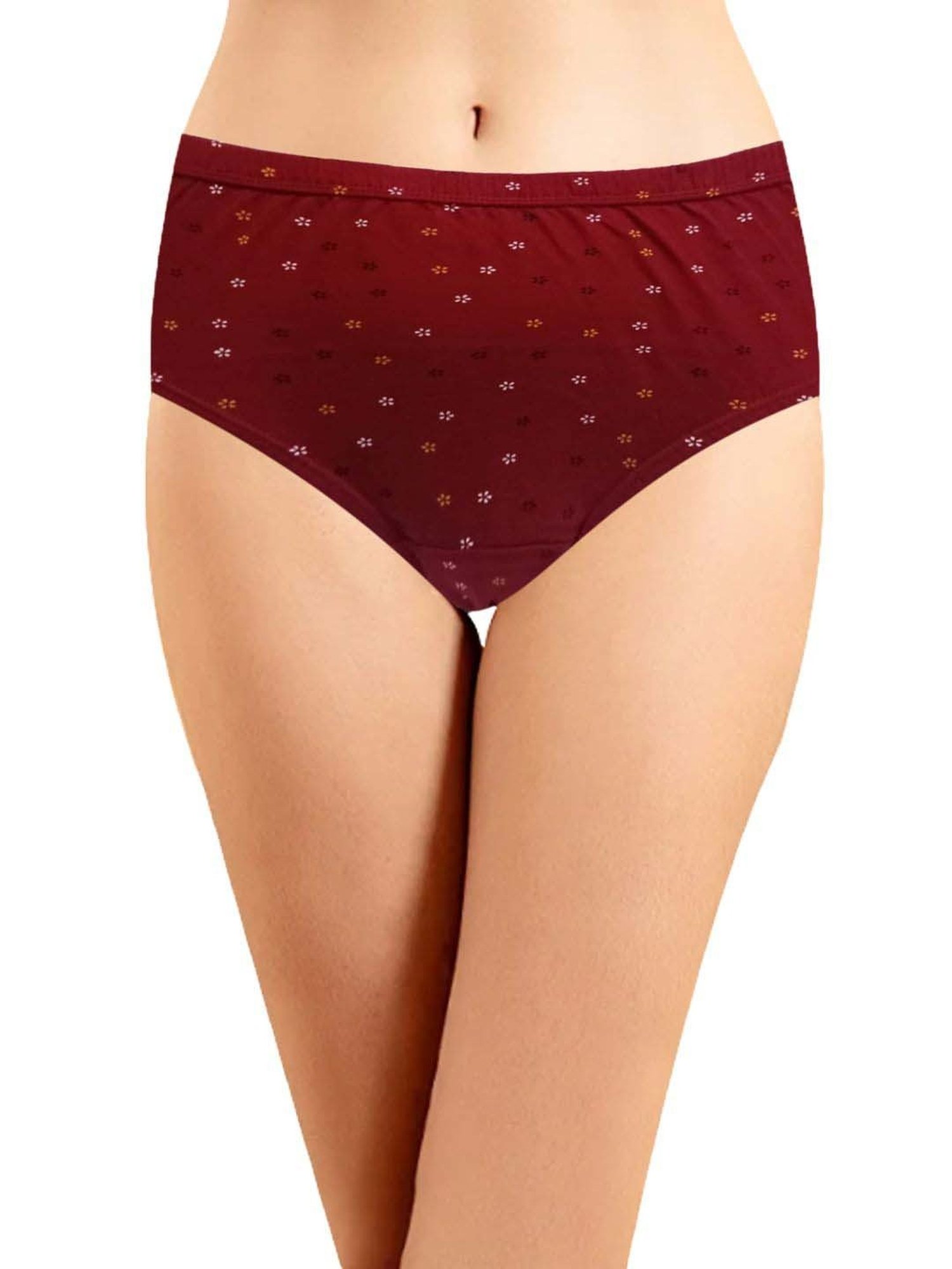 IN CARE Pink & Navy Cotton Printed Hipster Panties - Pack Of 3