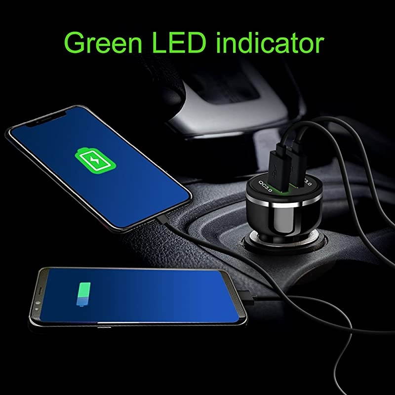 Charger Adapter Dual QC 3.0 [2Pack], 48W 6A Fast USB Phone Charger, 2-Port Charger Fast Charging Compatible with iPhone 12/11, Samsung Galaxy S20/Note20, LG, Tablet and More.